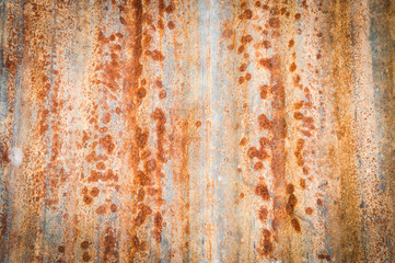 Rusted galvanized iron plate