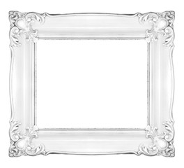 White baroque frame