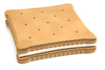 realistic 3d render of biscuit