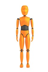 realistic 3d render of crash dummy - child