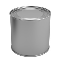 realistic 3d render of food can