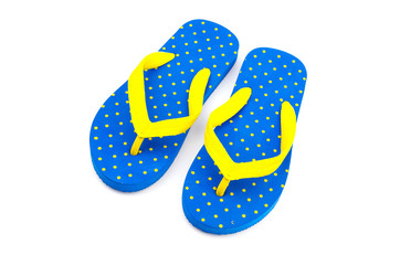Flip flops isolated white background