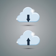 Vector cloud icons