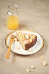 Piece of Mango Macadamia Cake