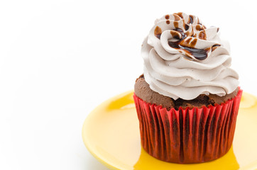 Cupcakes isolated on white background