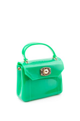 Handbag isolated white background