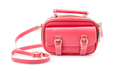 Handbag isolated white background