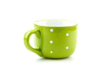 green mug isolated