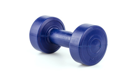 Dumbbells isolated white background