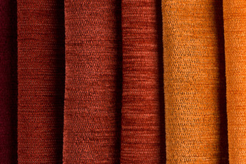 Multi color fabric texture samples