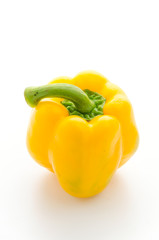 Yellow pepper isolated on white