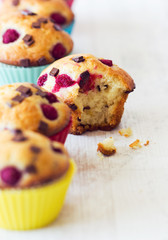 Bitten muffin out from the line