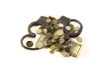 money and handcuffs