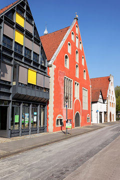 Historische Häuser in Lemgo, Deutschland