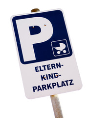 Schild - Eltern Kind Parkplatz