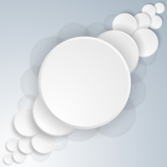 Floating circles vector background