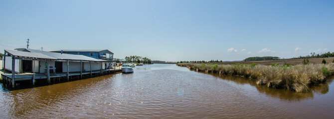 fishing boats in harbour
