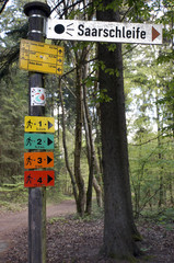 Blick von der Cloef auf die Saarschleife