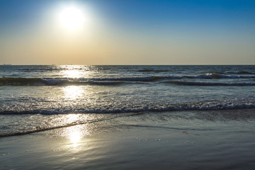 Fototapeta na wymiar Sunrise at sea beach