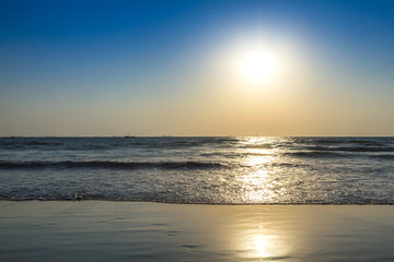 Sunrise at sea beach