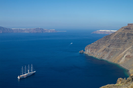 Fototapeta Santorini Sea
