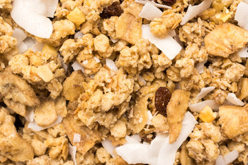 Pile Of Muesli Close Up