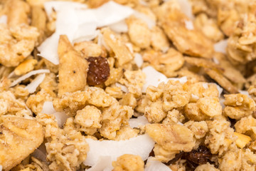 Pile Of Muesli Close Up