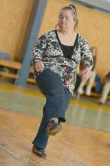 Fitness dance zumba class