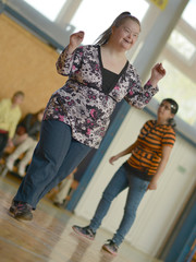 Fitness dance zumba class