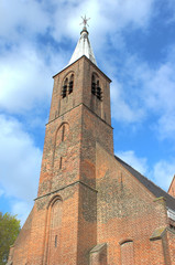 Fototapeta na wymiar Waalse Kerk (Walloon Church) Haarlem Nederland