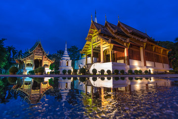 Obraz premium Wat Phra Sing Famous Temple of Chiang Mai, Thailand