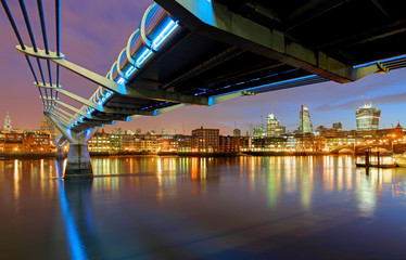 Millenium Bridge in London, England