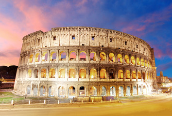 Fototapeta na wymiar Colosseum, Rome, Italy