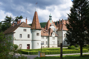 Fototapeta na wymiar Schonborn Palace in Chynadiyovo