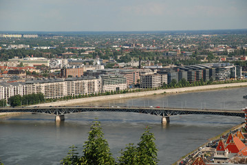 Obraz premium Danube Bridge, Budapest, Hungary