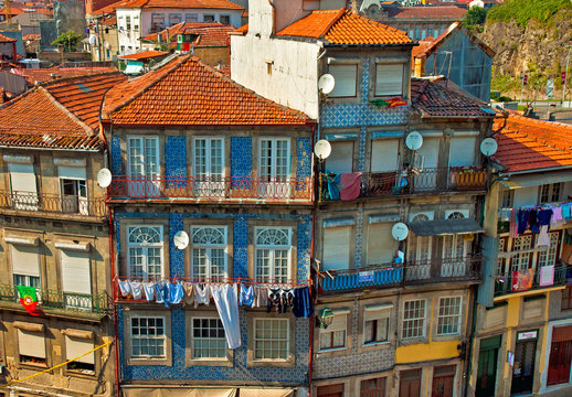 View of historical downtown, Porto, Portugal