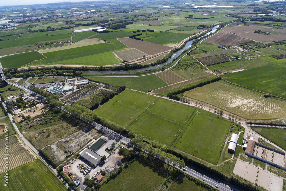 Wall mural vue aerienne