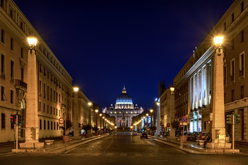 Fototapeta na wymiar Road to the Vatican,Rome