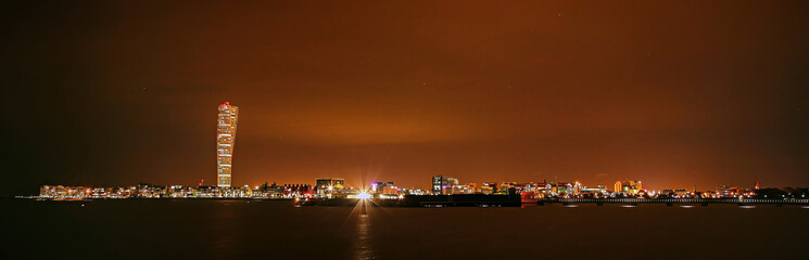 Malmö Night Skyline
