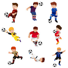 Boy playing soccer © artisticco