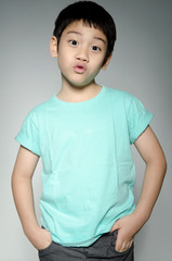 Portrade Of asian cute boy
