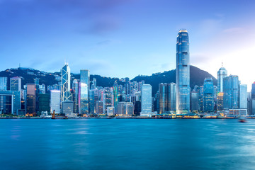 Hong Kong Skyline - obrazy, fototapety, plakaty