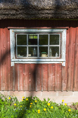 Old window on the barn