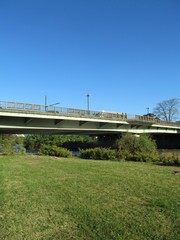 Obraz premium 芝生と橋