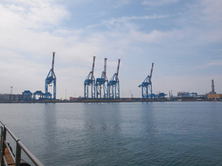 Fototapeta premium Harbour Genoa Italy