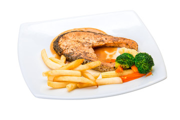 Salmon steak
