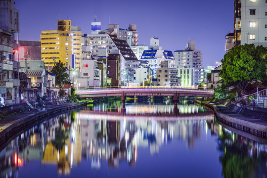 Wakayama, Japan cityscape