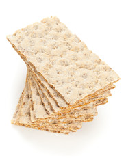 Wheat crispbread slices