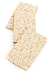 Wheat crispbread slices