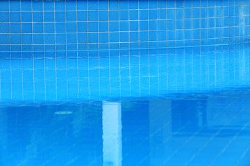 abstract reflection water in swimming pool